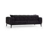 3-seater sofa bed Athena Black