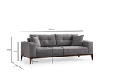 3-seater sofa bed Sinor light gray