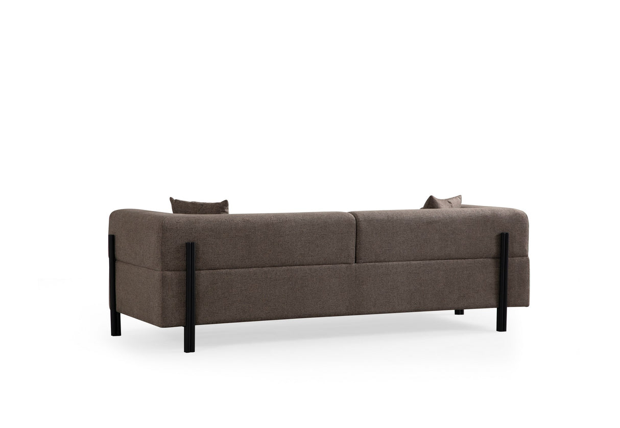 3-seater sofa gio brown