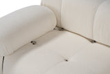 Modular Bank 3-seater Bubble Bouclé White