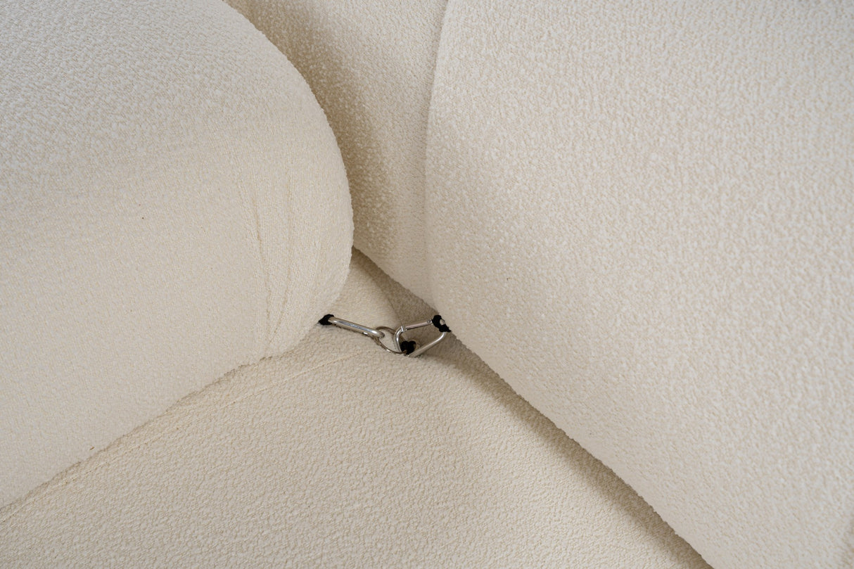 Modular Bank 3-seater Bubble Bouclé White