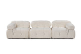 Modular Bank 3-seater Bubble Bouclé White