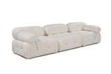 Modular Bank 3-seater Bubble Bouclé White