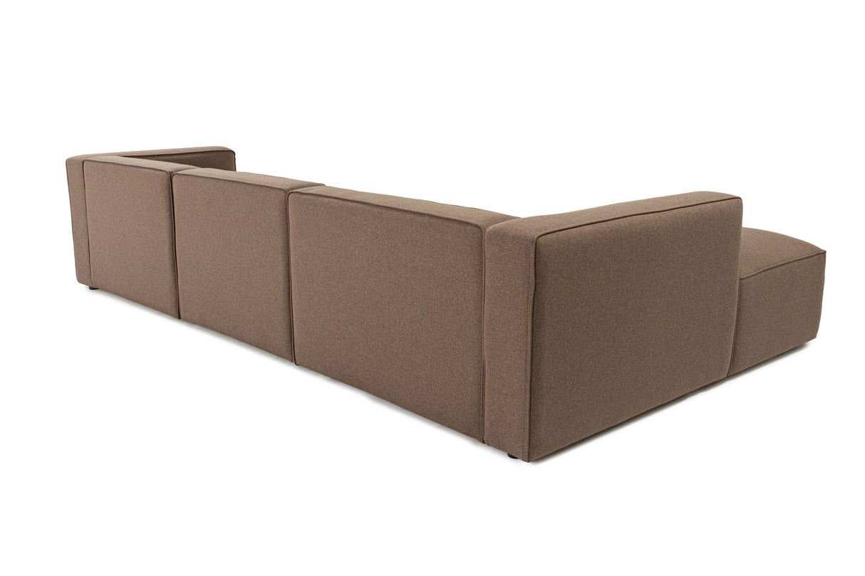 Corner sofa Mora Bruin