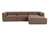 Corner sofa Mora Bruin