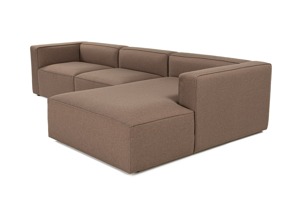 Corner sofa Mora Bruin