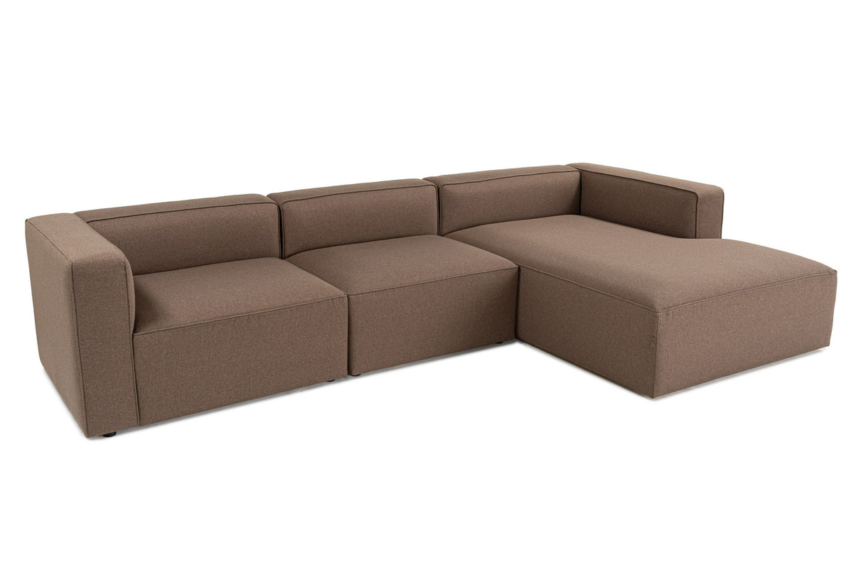 Corner sofa Mora Bruin