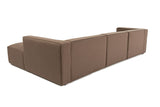 Corner sofa Mora Bruin