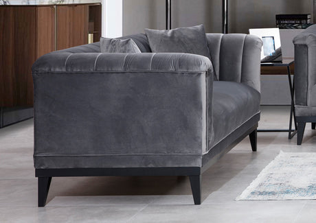 3-seater sofa trendy dark gray