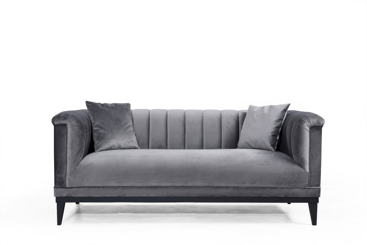 2-seater sofa trendy dark gray