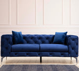 2-seater Bank Como Navy Blue