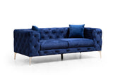 2-seater Bank Como Navy Blue