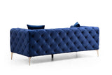 2-seater Bank Como Navy Blue