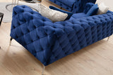 3-seater Bank Como Navy Blue