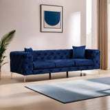 3-seater Bank Como Navy Blue