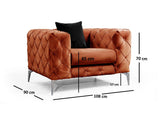 Armchair como orange