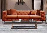 3-seater Bank Como Orange