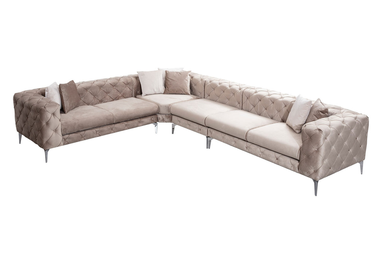 Corner sofa on the left como beige