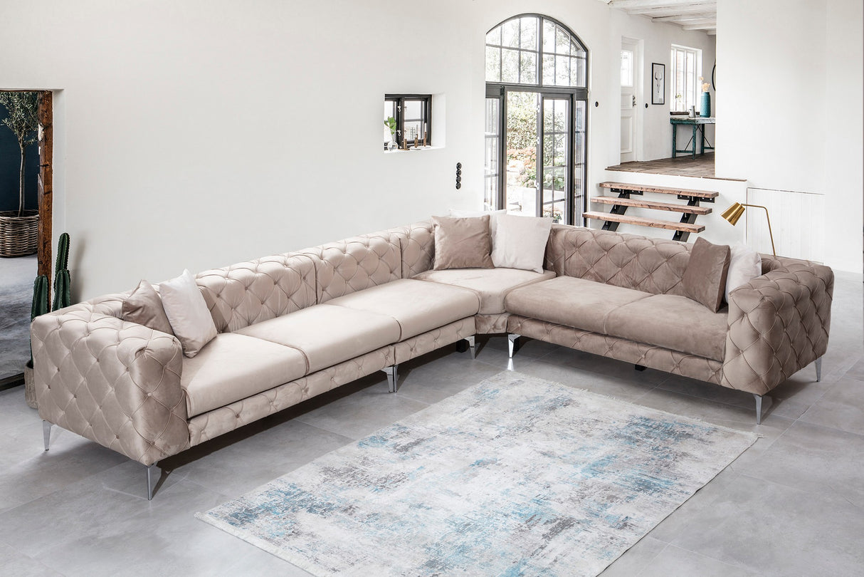 Corner sofa Right Como Beige