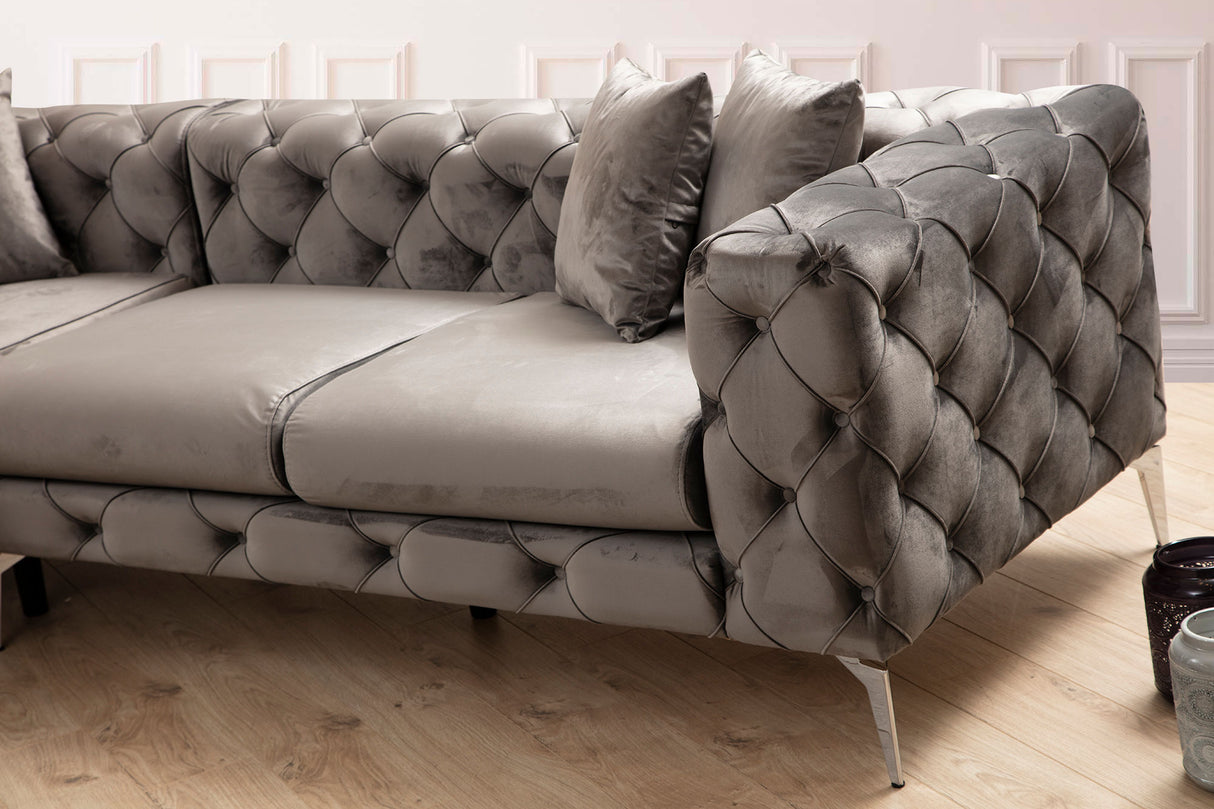 Corner sofa Right Como Anthracite