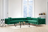 Corner sofa Right Como Green