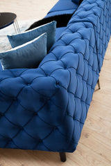 Corner sofa Right Como Navy Blue