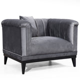 Armchair trendy dark gray