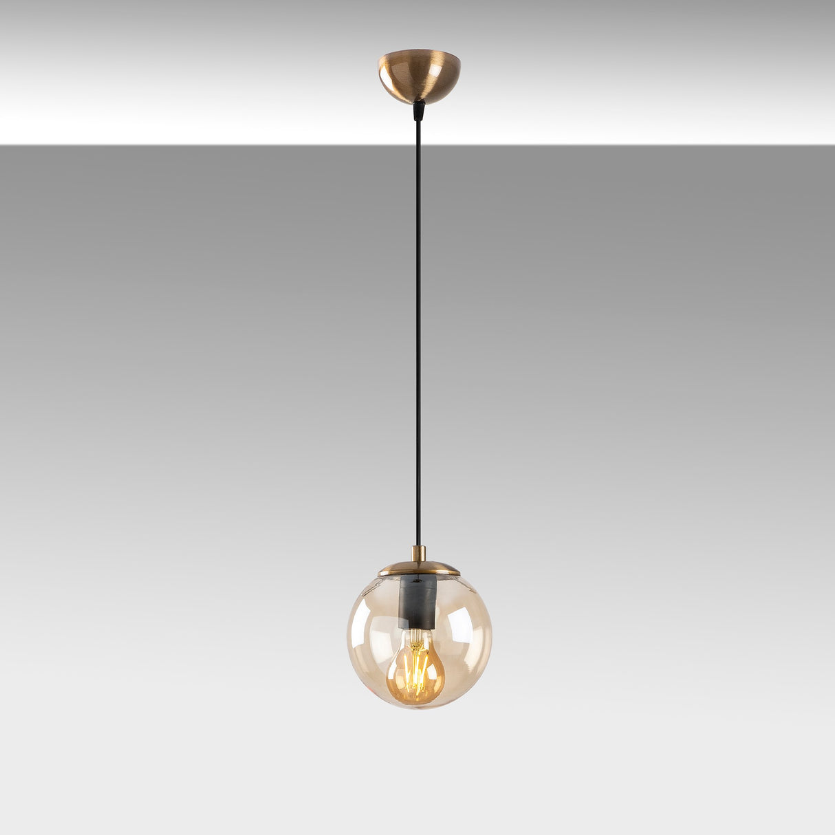 Hanglamp Geel Glas Comet