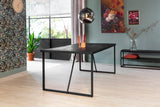 Dining table blackster teak black 160x90 cm