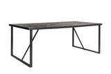 Dining table blackster teak black 160x90 cm