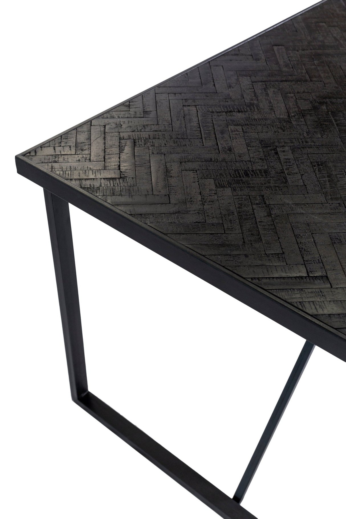 Dining table blackster teak black 160x90 cm