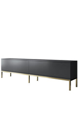 TV furniture lord anthracite gold melamine 180x47x30 cm