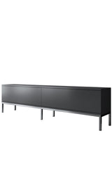 TV Furniture Lord Anthracite Silver Melamine 180x47x30 cm