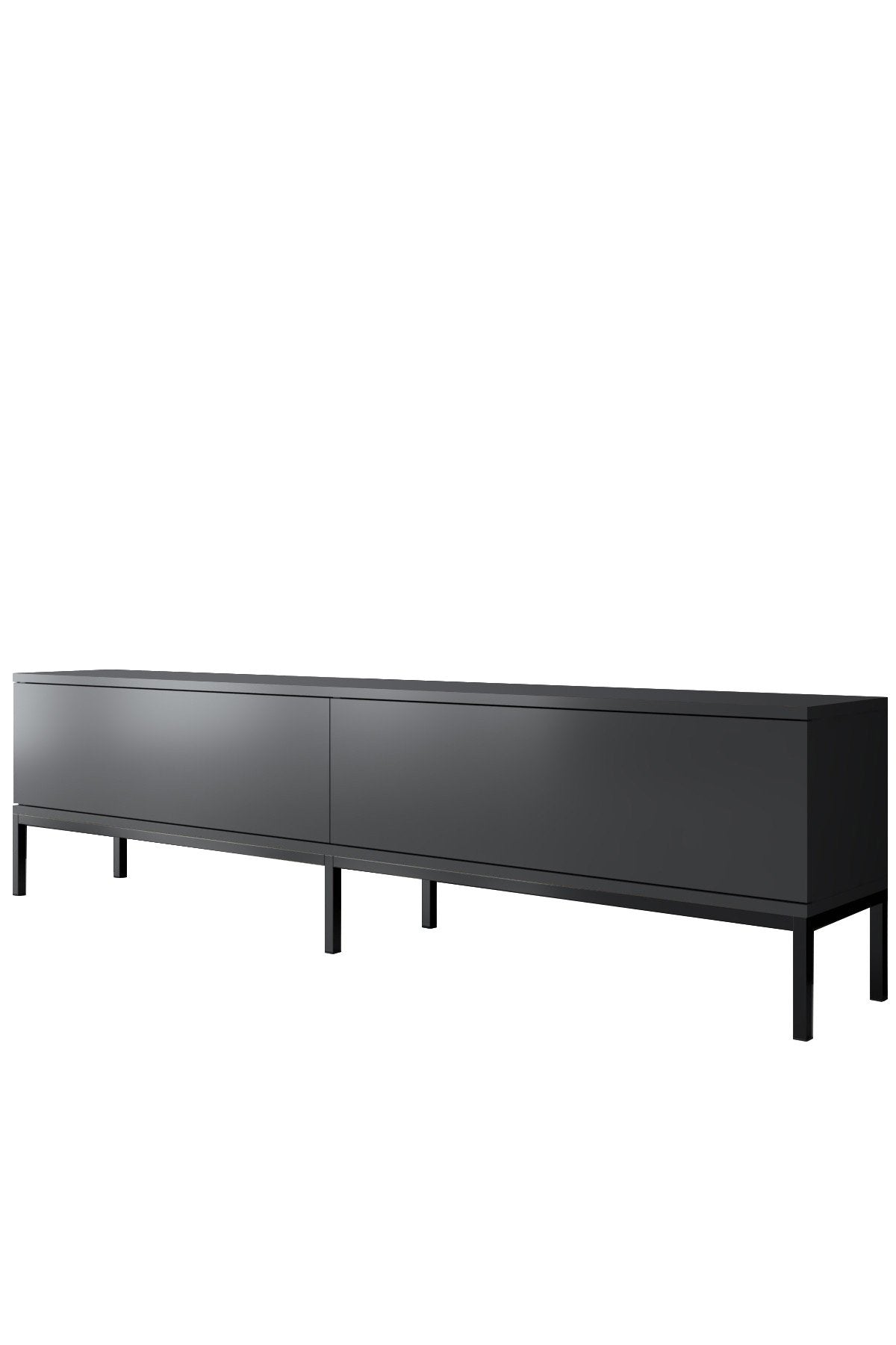 TV Furniture Lord Anthracite Black Melamine 180x47x30 cm