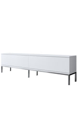 TV furniture Lord white silver melamine 180x47x30 cm