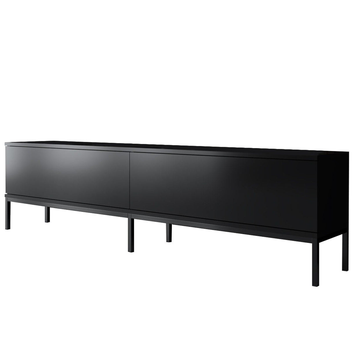 TV furniture lord black melamine 180x47x30 cm