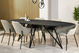 Dining table Arlo Acaciahout Black Danish oval