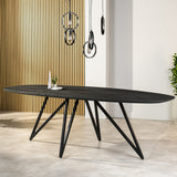 Dining table Arlo Acaciahout Black Danish oval