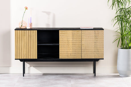 Sideboard manu mango wood black natural