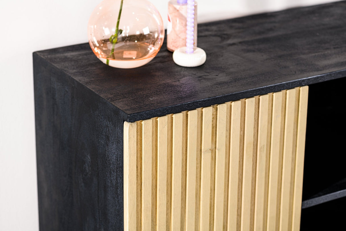 Sideboard manu mango wood black natural