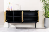 Sideboard manu mango wood black natural