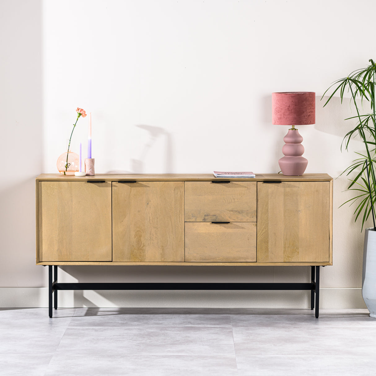 Sideboard Zayn Mango wood 170x40x82 cm