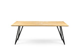 Industrial dining table Black Acaciahout Mae