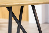 Industrial dining table Black Acaciahout Mae