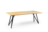 Industrial dining table Black Acaciahout Mae