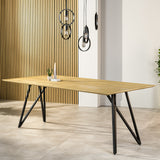 Industrial dining table Black Acaciahout Mae