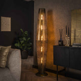 Round floor lamp Danique Metal Bronze 180 cm high