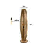 Floor lamp Jalou Mango wood 1 light source