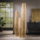 Floor lamp Jalou Mango wood 5 light sources