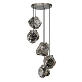 Hanglamp Rocks DH Interior Chromed LxBxH 79x55x36 Glas Witfoto vooraanzicht